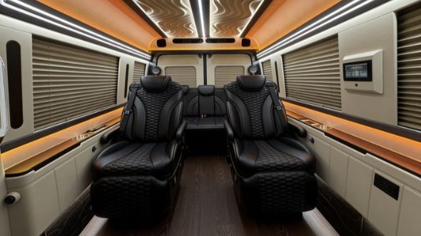 8 passenger sprinter van interior sandy